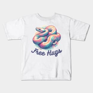 Free Hugs ball python snake Kids T-Shirt